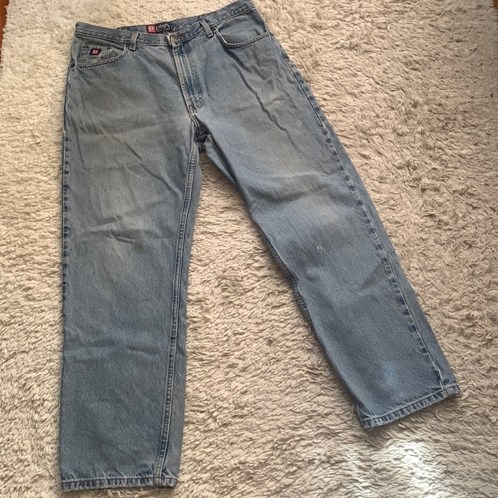 VINTAGE 90s CHAPS RL Light Wash Denim Jeans